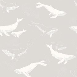 Whales - Light Grey