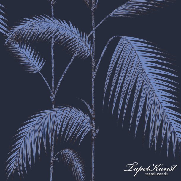 Palm Leaves - Ink &amp; Violet